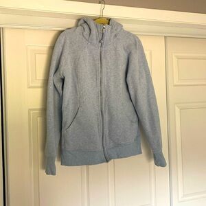 Lululemon zip up scuba hoodie. Light blue